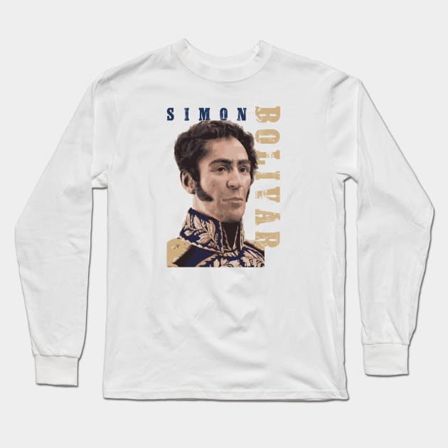 Simon bolivar Long Sleeve T-Shirt by iniandre